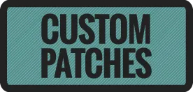 example graphic of a patch with 50% or minimal embroidery