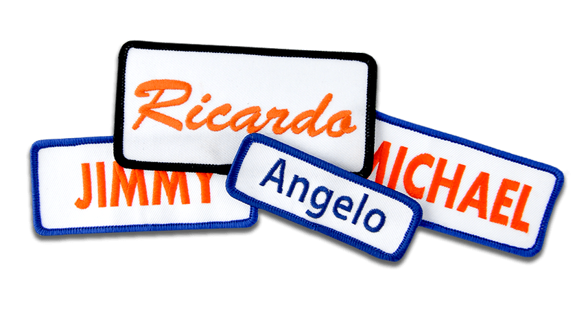 1 by 4 Name Patch Personalized Patch Custom Patch Embroidered 